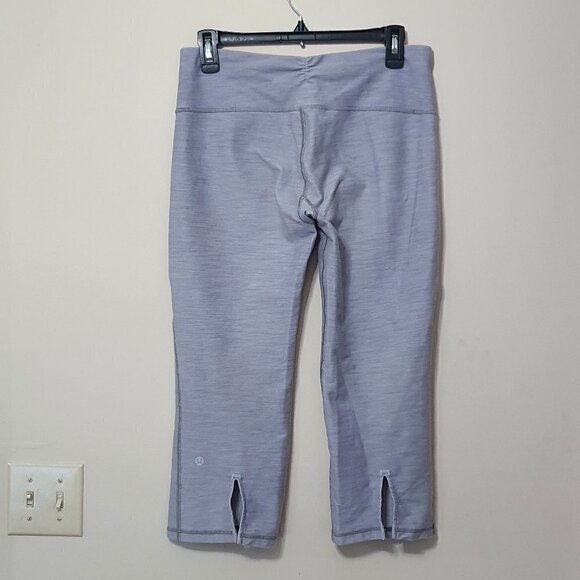 Lululemon Gather and Crow Fossil White Slub Crop - Picture 10 of 10